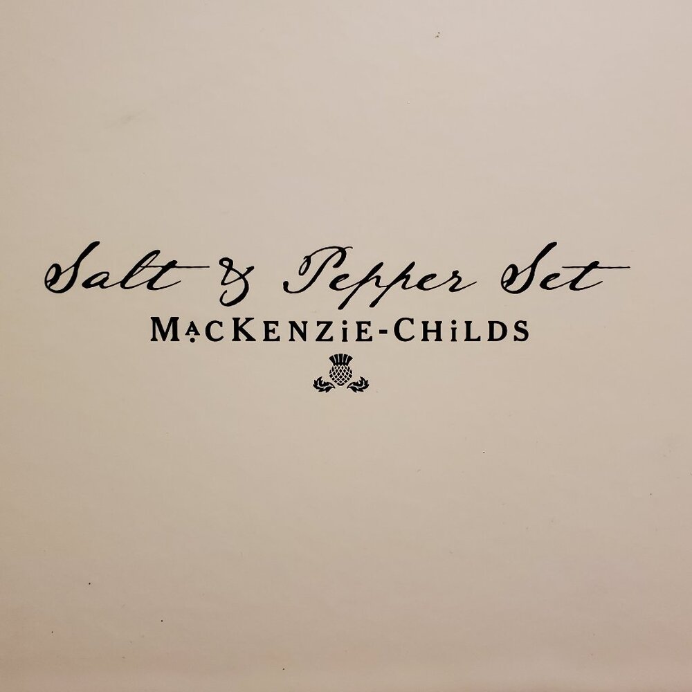 Mackenzie Childs salt & pepper set